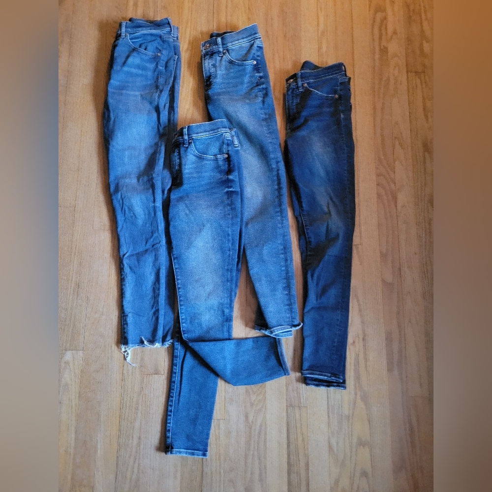 Express Size 4 Long Skinny Jeans Lot